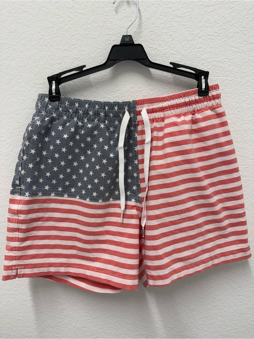 chubbies Red & Blue Stars Stripes Swim Trunks